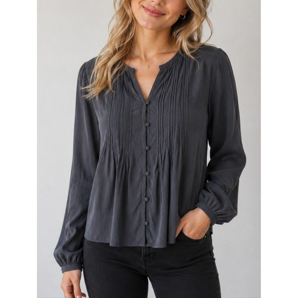 Levi's Black Smocked Boho Tunic Y2K size S